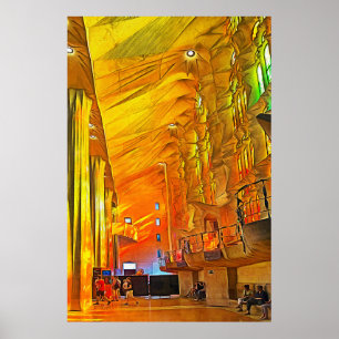 Sagrada Familia. Interior. View 13. Poster