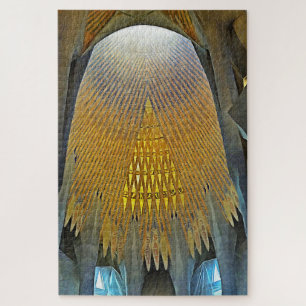 Sagrada Familia. Interior. View 14. Jigsaw Puzzle