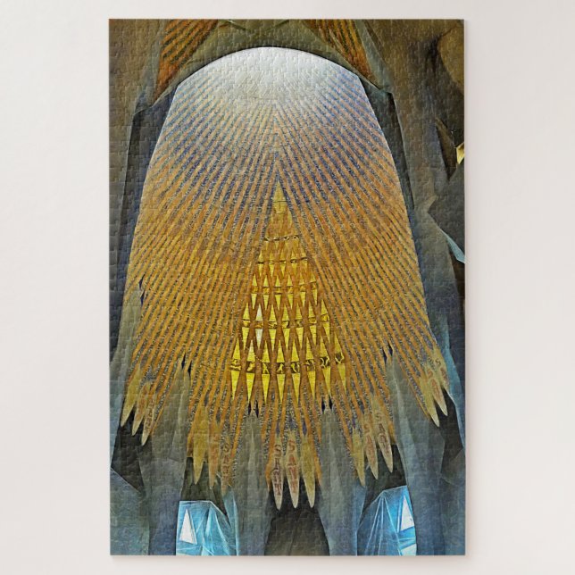 Sagrada Familia. Interior. View 14. Jigsaw Puzzle (Vertical)