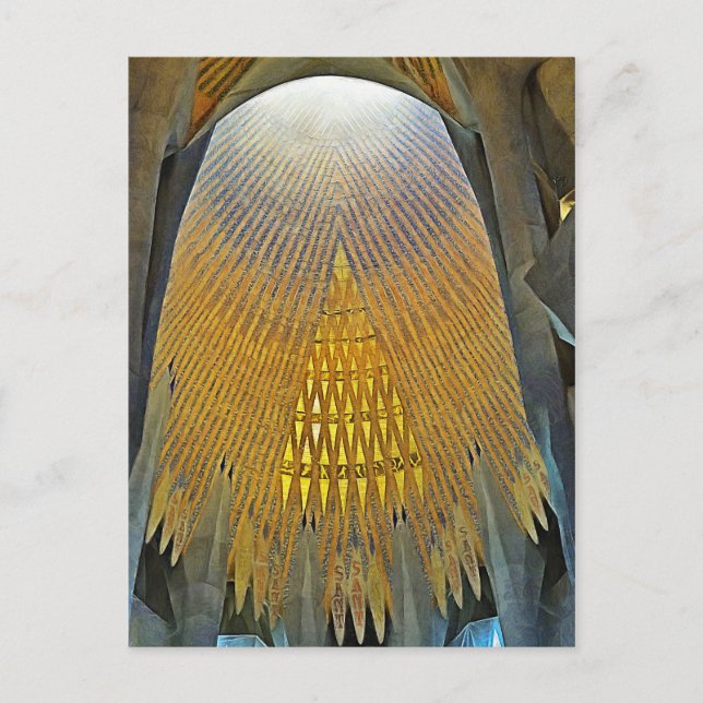Sagrada Familia. Interior. View 14. Postcard (Front)
