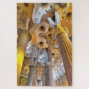 Sagrada Familia. Interior. View 16. Jigsaw Puzzle