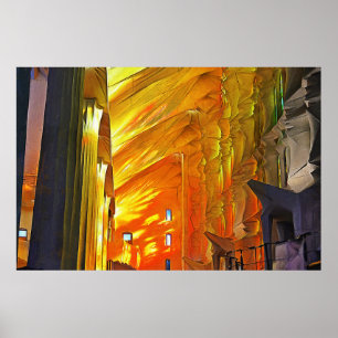 Sagrada Familia. Interior. View 2. Poster