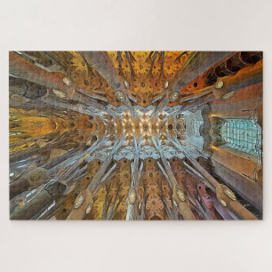 Sagrada Familia. Interior. View 31. Jigsaw Puzzle