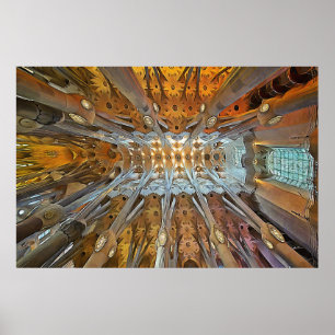 Sagrada Familia. Interior. View 31. Poster