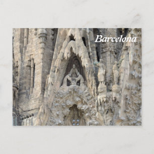 Sagrada Familia. Nativity facade. Postcard