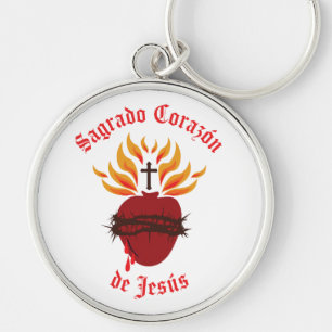 Sagrado Corazón de Jesús/Sacred Heart of Jesus Key Ring