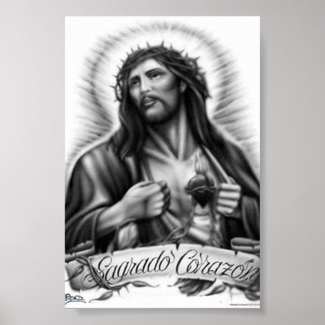 Sagrado Corazón Original Artwork Poster (Front)