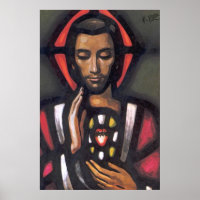 Sagrado Corazón Original Oils Artwork Impresiones