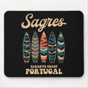 Sagres Algarve Coast Portugal Surfboard Surfing So Mouse Mat