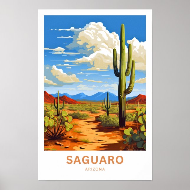 Saguaro Arizona Travel Print (Front)