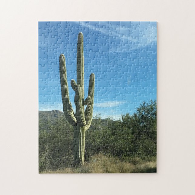 Saguaro Cactus Arizona Desert Scenic Puzzle (Vertical)