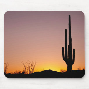 Saguaro Cactus at Sunset Mouse Mat