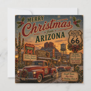 Saguaro Cactus Desert Western Holiday Note