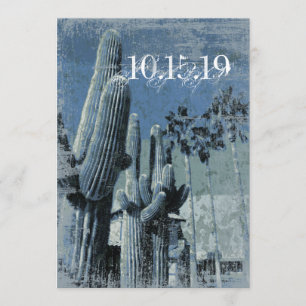 Saguaro Cactus Palm Trees Arizona Wedding Invites
