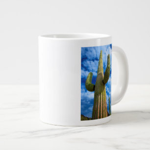 Saguaro cactus portrait, Arizona Large Coffee Mug