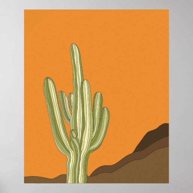 Saguaro Cactus Poster and Digital Download (Front)