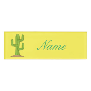 Saguaro Cactus Thunder_Cove Name Tag