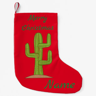 Saguaro Cactus Thunder_Cove Small Christmas Stocking