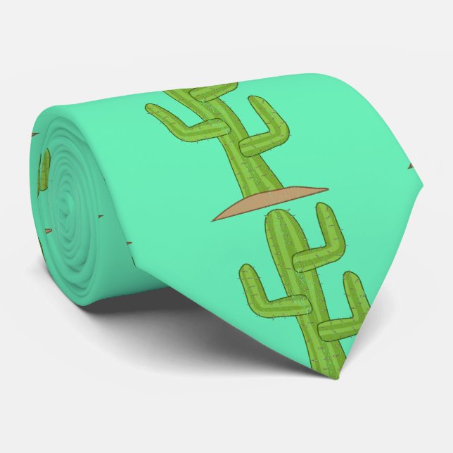 Saguaro Cactus Thunder_Cove Tie (Rolled)