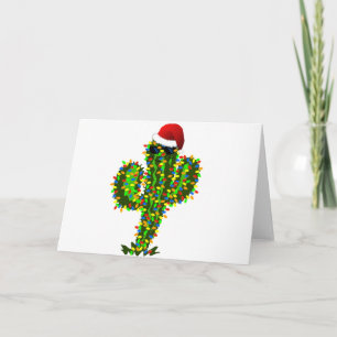 Saguaro Christmas Lights Holiday Card