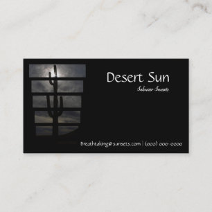 Saguaro Desert Arizona Sunset Business Card