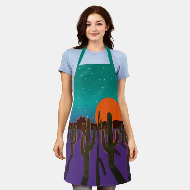 Saguaro Desert Sunset Apron (Worn)