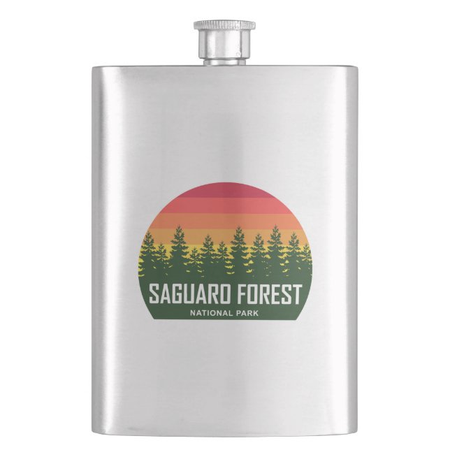 Saguaro Forest National Park Hip Flask (Front)