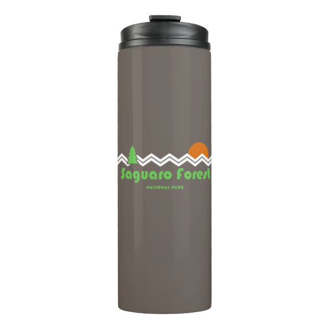 Saguaro Forest National Park Retro Thermal Tumbler (Front)