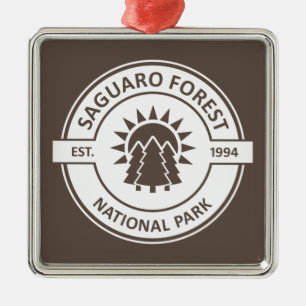 Saguaro Forest National Park Sun Trees Metal Tree Decoration