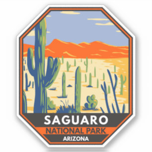 Saguaro National Park Arizona Giant Cactus Vintage