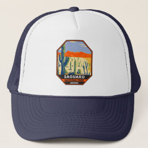 Saguaro National Park Arizona Giant Cactus Vintage Trucker Hat