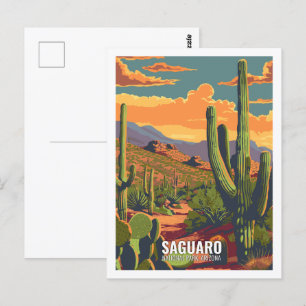 Saguaro National Park Arizona USA Postcard