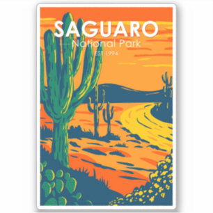 Saguaro National Park Arizona Vintage
