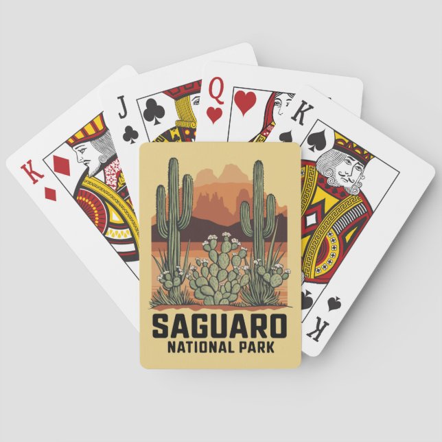Saguaro National Park Cactus Playing Cards (Back)