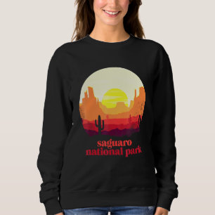 Saguaro National Park Desert Illustration Vintage Sweatshirt
