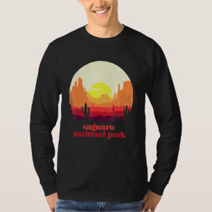 Saguaro National Park Desert Illustration Vintage  T-Shirt