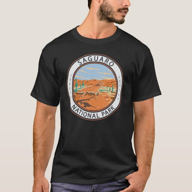 Saguaro National Park Horned Lizard Circle T-Shirt (Front)