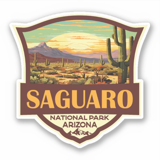 Saguaro National Park Illustration Retro (Front)