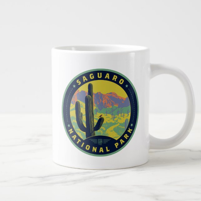 Saguaro National Park Large Coffee Mug (Right)