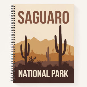 Saguaro National Park Minimal Travel Art Notebook