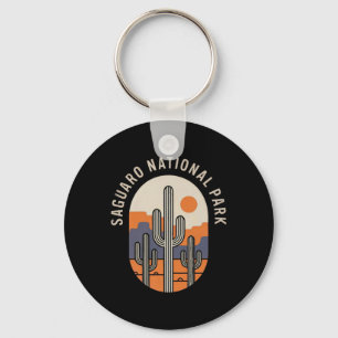 Saguaro National Park Retro Outdoor Hiking Us Nati Key Ring