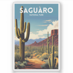 Saguaro National Park Traditional Travel Poster