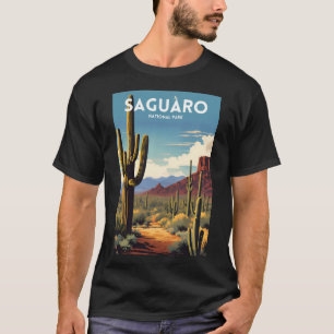 Saguaro National Park Traditional Travel Poster T-Shirt