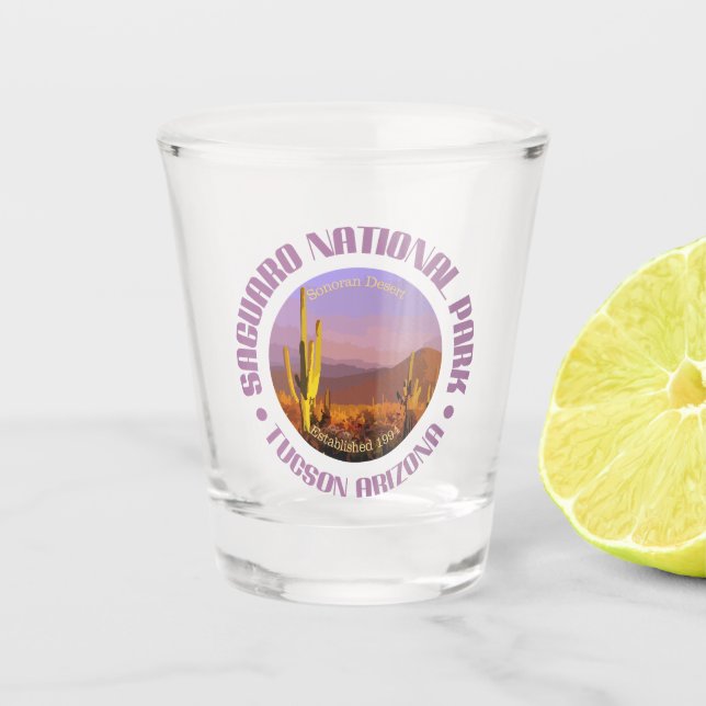 Saguaro NP Shot Glass (Front)