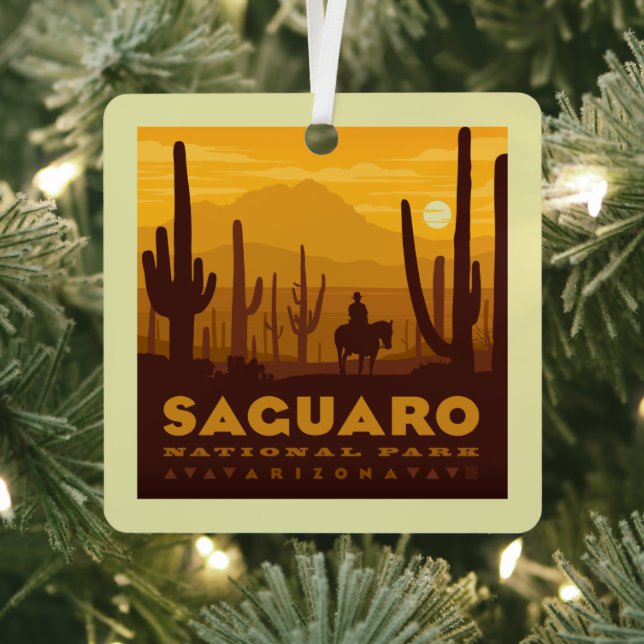 Saguaro Square National Park | Arizona Metal Tree Decoration (Insitu)