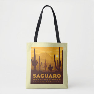 Saguaro Square National Park   Arizona Tote Bag