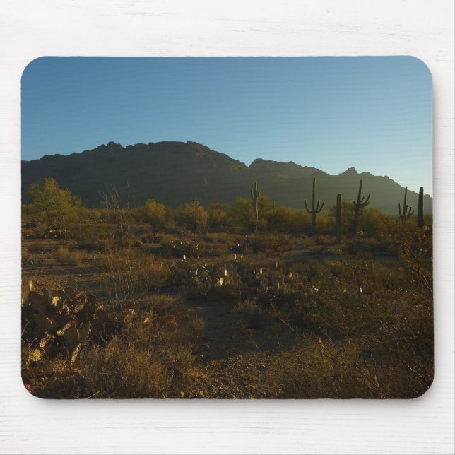 Saguaro Sunrise at Saguaro National Park Mouse Mat (Front)
