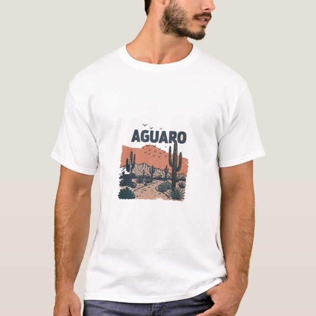  Saguaro Sunset – Desert Majesty T-Shirt (Front)