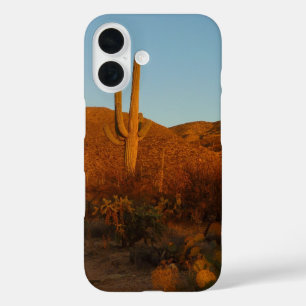 Saguaro Sunset I Arizona Desert Landscape iPhone 16 Case