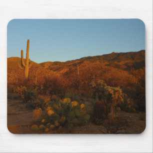 Saguaro Sunset I Arizona Desert Landscape Mouse Mat